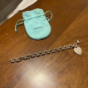 Tiffany & Co. sterling silver heart tag bracelet